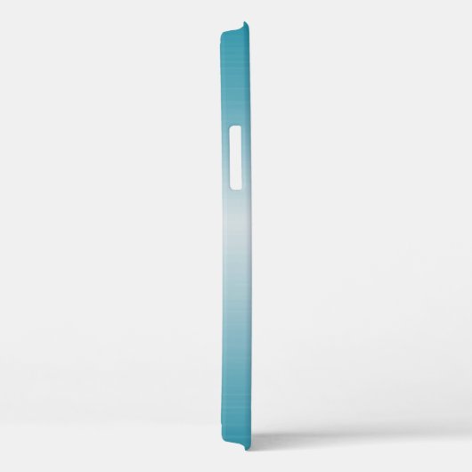 Vet Blauw Metallic Handgeschreven Monogram Case-Mate iPhone Case (Achterkant / Rechts)