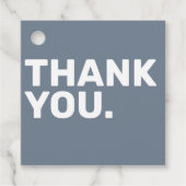 Vet Blauw Trouwen Bedankt Favoriet Tag Bedankjes Labels (Voorkant)