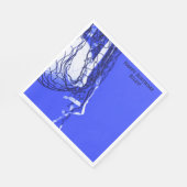 Vet Blauw Verjaardag Net & Volleybal Servet (Hoek)