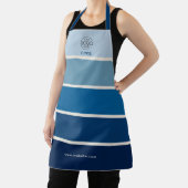 Vet Blauw verloop Streep Logo Schort (Insitu)