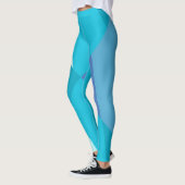 Vet Blauw Vervagen Abstract Leggings (Links)