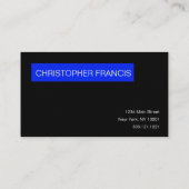 Vet blauw visitekaartje met uw webadres (Achterkant)