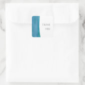 Vet blauw waterverf golf bruiloft sticker (Tas)