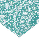 Vet Blauwgroen Mandala-patroon Medium Tafelloper (Hoek)