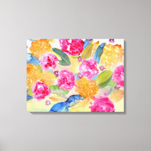 Vet bloemcanvas canvas afdruk