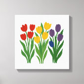 Vet Bloemen Design Tulp Muur Art Canvas Afdruk (Voorkant)