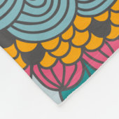 Vet Bloemen en Wijnstokken Fleece Deken (Hoek)