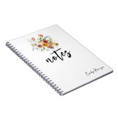 Vet Bloemen Rood & Gouden Pioenen Notitieboek (Rechterzijde)