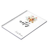 Vet Bloemen Rood & Gouden Pioenen Notitieboek (Linkerzijde)