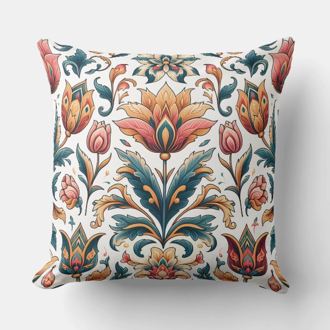 Vet  Bloemen Sierkussen (Voorkant)