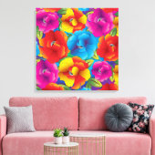 Vet Bloemen Verpakt Canvas (Insitu (Woonkamer))