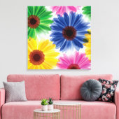 Vet Bloemen Verpakt Canvas Afdruk (Insitu (Woonkamer))