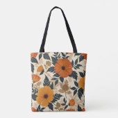 Vet Bloemgeometrie Canvas tas (Achterkant)