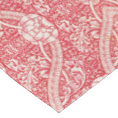 Vet  bloemmotief in roze en wit tafelkleed (Gekanteld)