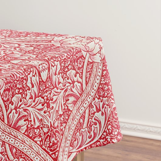 Vet  bloemmotief in roze en wit tafelkleed (Voorbeeld)