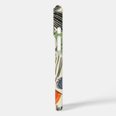 Vet bloemmotief monogram Case-Mate iPhone case (Achterkant / Links)