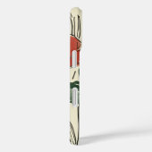 Vet bloemmotief monogram Case-Mate iPhone case (Achterkant / Rechts)