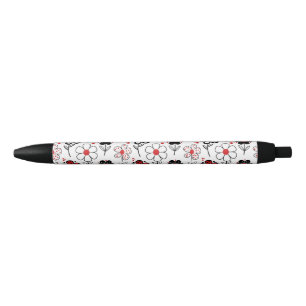 Vet Bloempatroon Delight Zwarte Inkt Pen