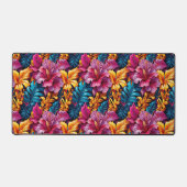 Vet Bloempatroon Desk Mat (Voorkant)