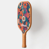 Vet Bloempatroon Modern Botanisch Custom Pickleball Paddle (Links)