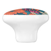 Vet Bloempatroon Moderne Bloem Decoratief Keramische Knop (Zijkant)