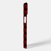 Vet blok schedel in bloed rood op zwart Case-Mate iPhone case (Achterkant / Rechts)