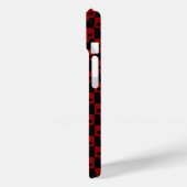 Vet blok schedel in bloed rood op zwart Case-Mate iPhone case (Achterkant / Links)