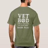 Vet Bod als een pap, maar met meer rugpijn T-shirt (Achterkant)