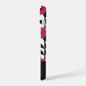 Vet Boho bloemmotief Monogram iPhone 15 Case (Linkerkant)