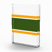 Vet bos Groen Geel Wit Horizontale Stripes Fotoblokken (Rechts)