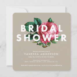 Vet botanisch | Bridal Shower-uitnodiging Kaart