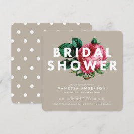 Vet botanisch | Bridal Shower-uitnodiging Kaart