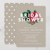 Vet botanisch | Bridal Shower-uitnodiging Kaart (Voorkant / Achterkant)