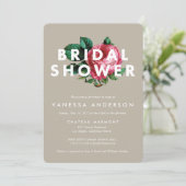 Vet botanisch | Bridal Shower-uitnodiging Kaart (Staand voorkant)