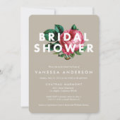 Vet botanisch | Bridal Shower-uitnodiging Kaart (Voorkant)