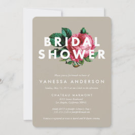 Vet botanisch | Bridal Shower-uitnodiging Kaart