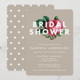 Vet botanisch | Bridal Shower-uitnodiging Kaart