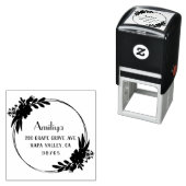 Vet Botanisch Gepersonaliseerd modern Zelfinktende Stempel (In situ)