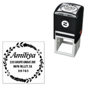 Vet Botanisch Gepersonaliseerd modern Zelfinktende Stempel (In situ)