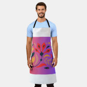 Vet Botanisch Schort met Verloopachtergrond (Gedragen)