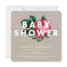 Vet botanisch | Uitnodiging tot Baby shower