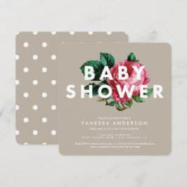 Vet botanisch | Uitnodiging tot Baby shower