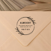 Vet Botanisch Wreater Aangepast adres Zelfinktende Stempel