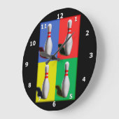 Vet Bowling Pins Grote Klok (Hoek)