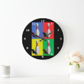 Vet Bowling Pins Grote Klok (Huis)