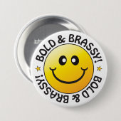 Vet & Brassy Badge Ronde Button 7,6 Cm (Voorkant /achterkant)