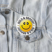 Vet & Brassy Badge Ronde Button 7,6 Cm (In situ)