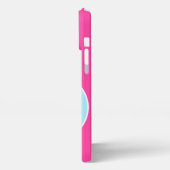 Vet Bright Fun Chic Abstract Circles Art Pattern iPhone Hoesje (Linkerkant)