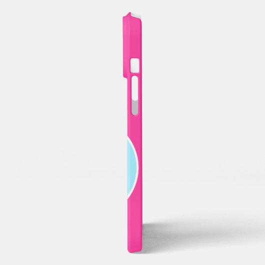 Vet Bright Fun Chic Abstract Circles Art Pattern iPhone Hoesje (Linkerkant)