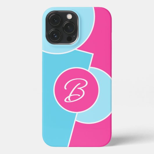 Vet Bright Fun Chic Abstract Circles Art Pattern iPhone Hoesje (Achterkant)